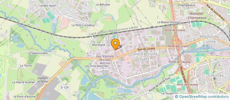 localisation de l'entreprise L'ATELIER DES MAISONS à RENNES