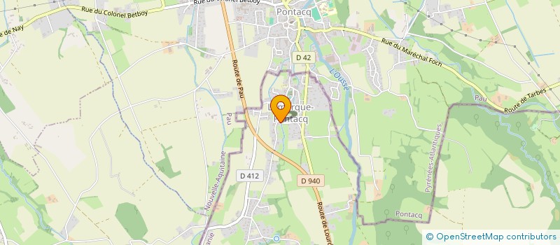 localisation de l'entreprise L'ATELIER DES MEUBLES LESENNE à LAMARQUE-PONTACQ
