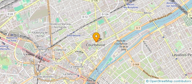 localisation de l'entreprise L ATELIER DES PAINS à COURBEVOIE