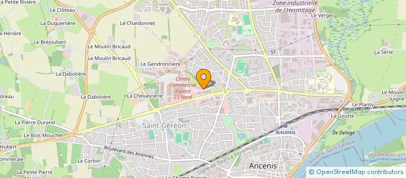 localisation de l'entreprise L'ATELIER DES PAINS à ANCENIS-SAINT-GEREON