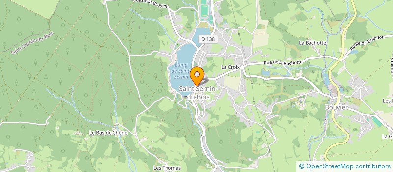 localisation de l'entreprise L'ATELIER DES PAINS  SAINT-SERNIN-DU-BOIS