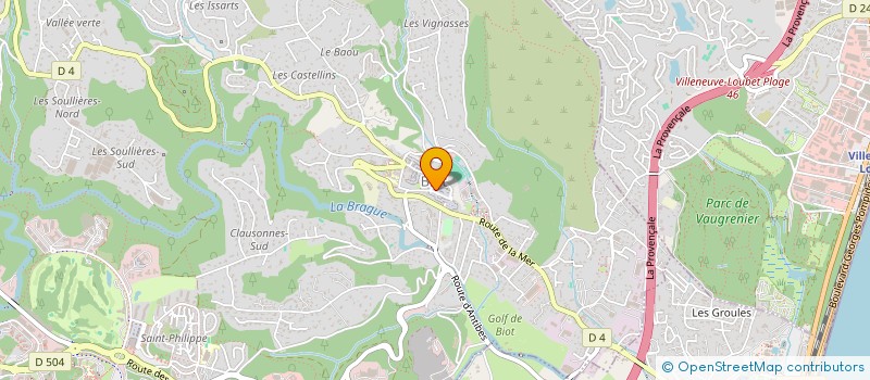 localisation de l'entreprise L'ATELIER DES PAPIERS BAVARDS  BIOT