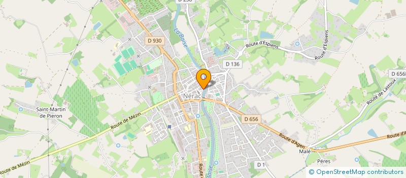 localisation de l'entreprise L'ATELIER DES PEINTRES à NERAC