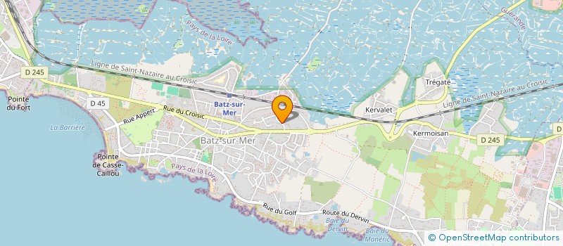 localisation de l'entreprise L'ATELIER DES PEINTRES DU BOURG DE BATZ à BATZ-SUR-MER