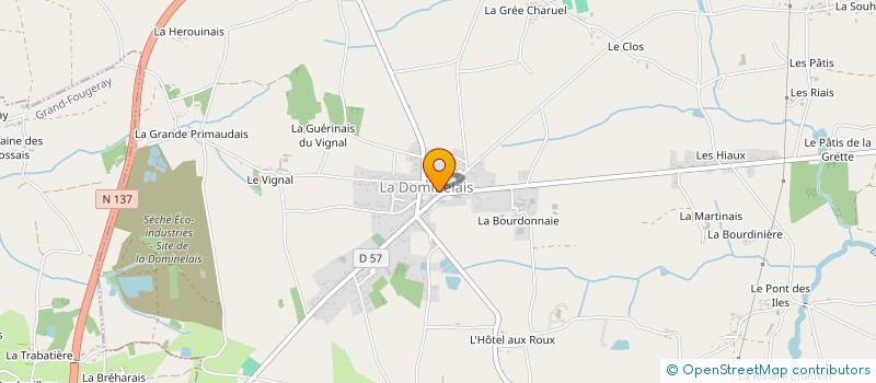 localisation de l'entreprise L ATELIER DES PETITS CISEAUX  LA DOMINELAIS