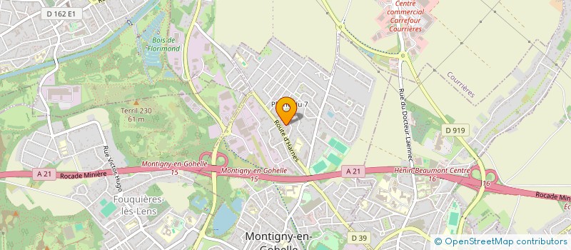 localisation de l'entreprise L'ATELIER DES PETITS PATISSIERS  MONTIGNY-EN-GOHELLE