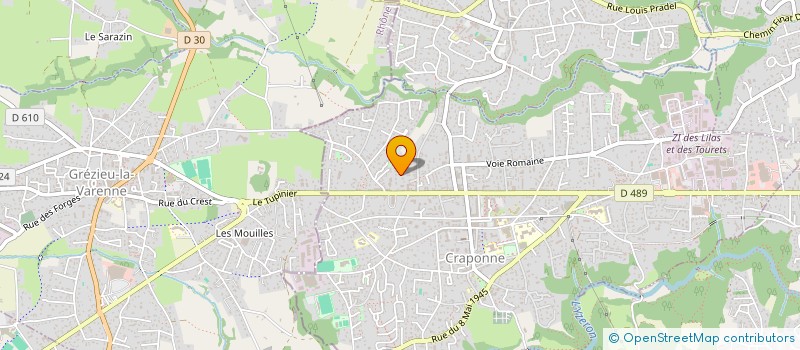 localisation de l'entreprise L'ATELIER DES PRODUCTIONS  SAINT-GENIS-LES-OLLIERES