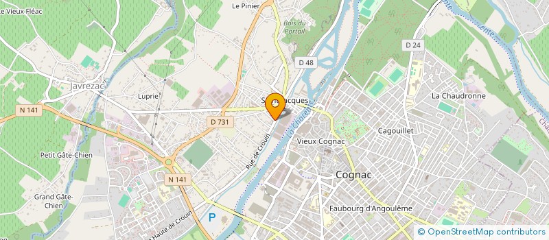 localisation de l'entreprise L'ATELIER DES QUAIS à COGNAC