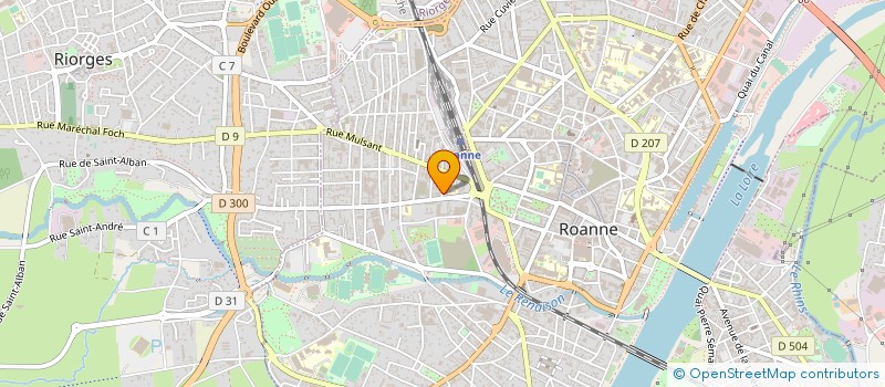 localisation de l'entreprise L'ATELIER DES REMP'ARTS à ROANNE