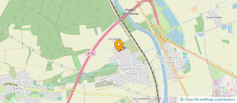 localisation de l'entreprise L'ATELIER DES SAVEURS  COURTOIS-SUR-YONNE