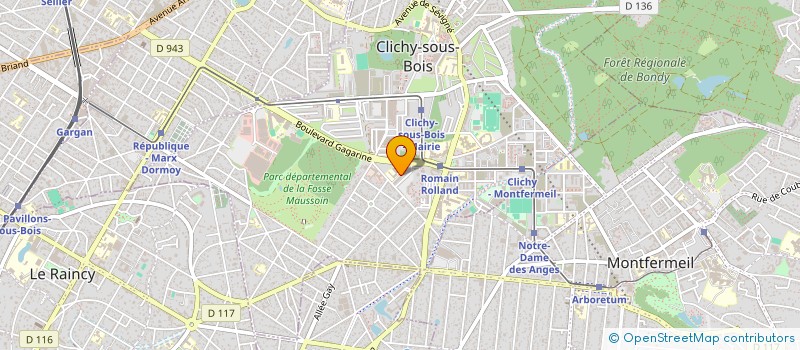 localisation de l'entreprise L'ATELIER DES SAVOIRS à CLICHY-SOUS-BOIS