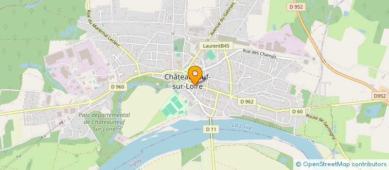 localisation de l'entreprise L'ATELIER DES SIMPLES  CHATEAUNEUF-SUR-LOIRE