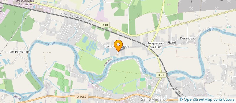 localisation de l'entreprise L'ATELIER DES SOUVENIRS  COUTRAS