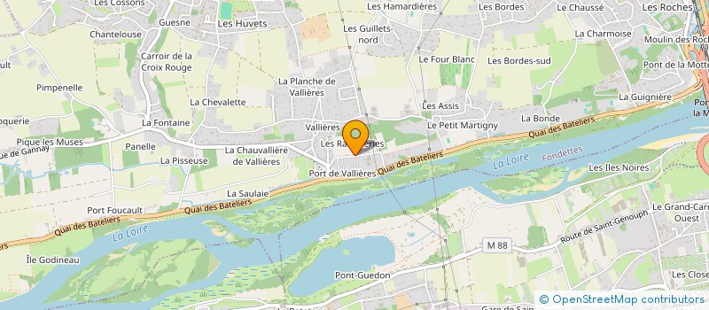 localisation de l'entreprise L'ATELIER DES TEINTES  SAINT GENOUPH