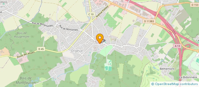 localisation de l'entreprise L ATELIER DES YVELINES SARL à ORGEVAL