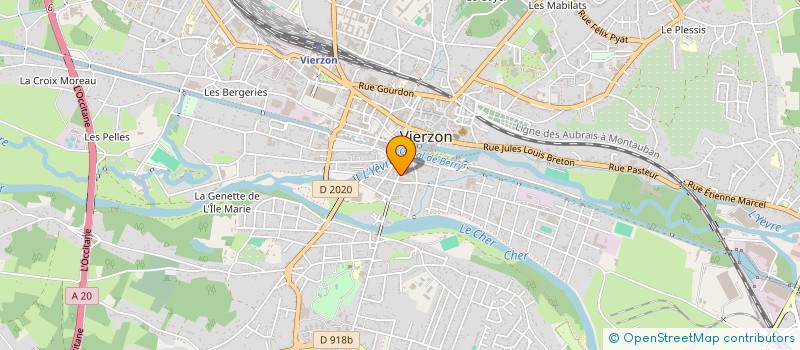 localisation de l'entreprise L'ATELIER DETENTE  VIERZON