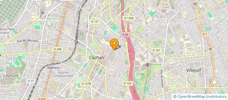 localisation de l'entreprise L'ATELIER DOLET  CACHAN