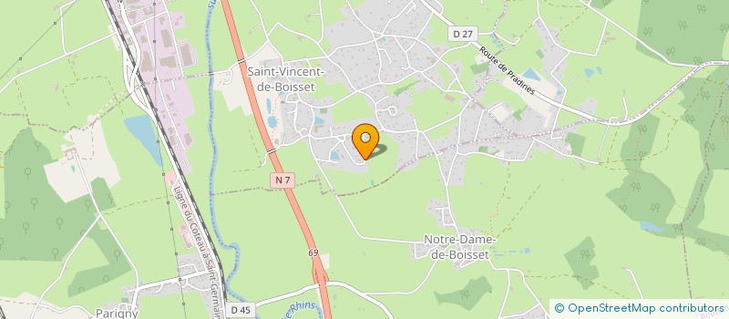 localisation de l'entreprise L'ATELIER DOUCEURS & SENTEURS  SAINT-VINCENT-DE-BOISSET