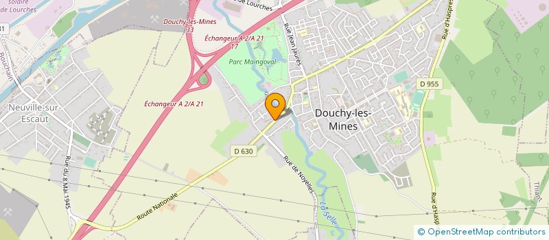localisation de l'entreprise L'ATELIER DOUCHYNOIS POUR UN DEVELOPPEMENT DURABLE, L'A3D à DOUCHY-LES-MINES