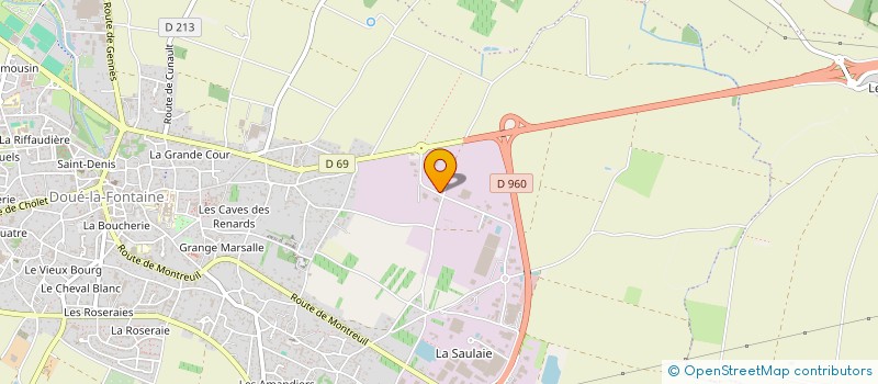 localisation de l'entreprise L'ATELIER DP - EBENISTERIE CONTEMPORAINE à DOUE-EN-ANJOU