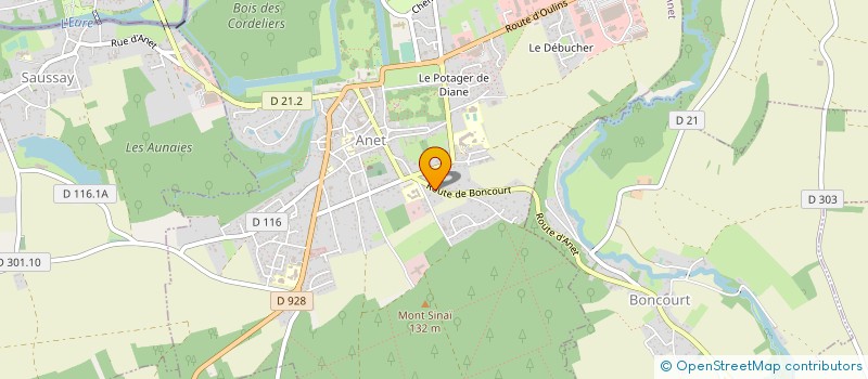 localisation de l'entreprise L'ATELIER DU 105  ANET