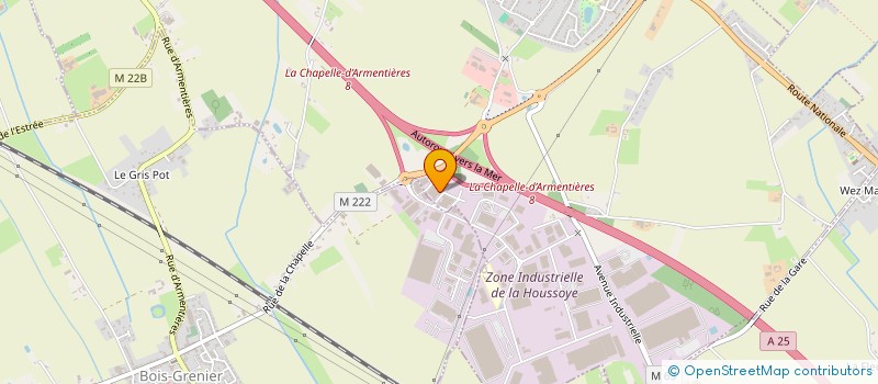 localisation de l'entreprise L'ATELIER DU BAIN ET DU RANGEMENT  LA CHAPELLE-D'ARMENTIERES