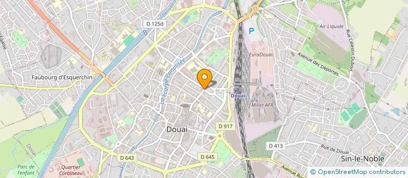 localisation de l'entreprise L'ATELIER DU BARBER à DOUAI