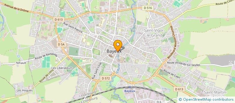 localisation de l'entreprise L'ATELIER DU BARBIER  BAYEUX