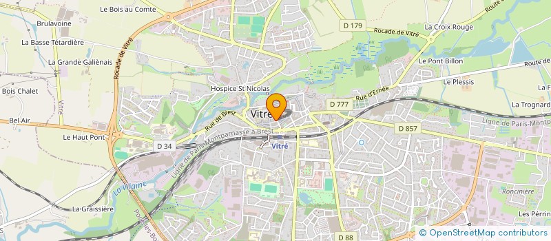 localisation de l'entreprise L'ATELIER DU BARBIER VITRE  VITRE