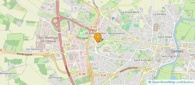 localisation de l'entreprise L'ATELIER DU BARBU BY ELISA  SAINTES