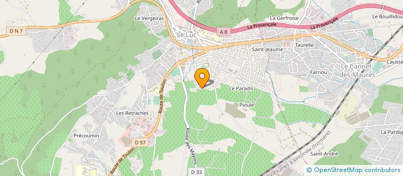 localisation de l'entreprise L'ATELIER DU BAROUDEUR à LE LUC