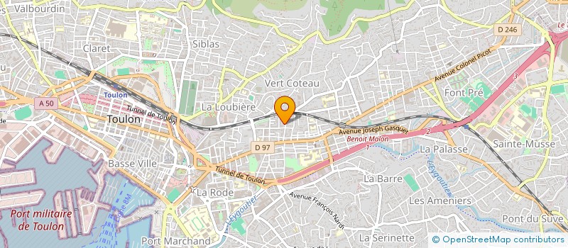 localisation de l'entreprise L ATELIER DU BATI à TOULON