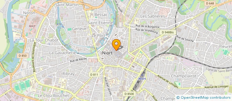 localisation de l'entreprise L'ATELIER DU BIEN ETRE à NIORT