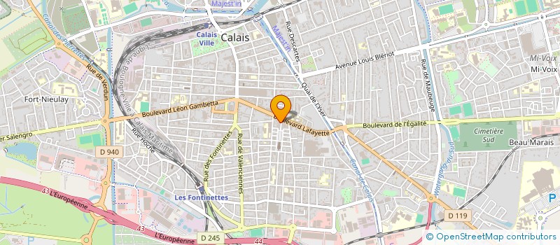 localisation de l'entreprise L'ATELIER DU BIJOU à CALAIS