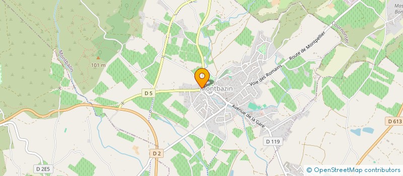 localisation de l'entreprise L'ATELIER DU BINAIRE  MONTBAZIN