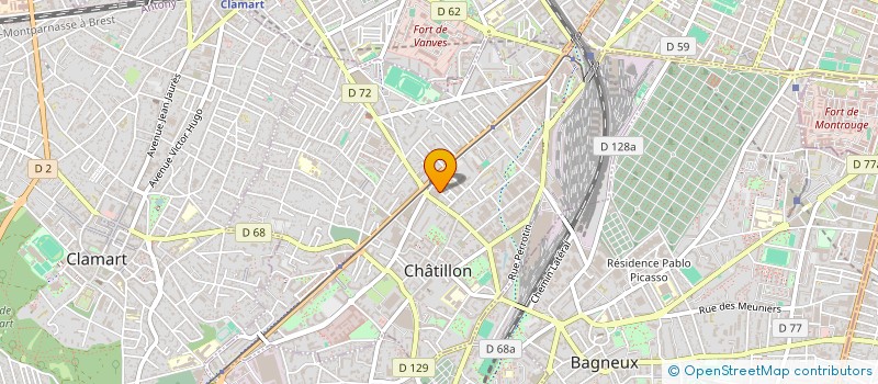 localisation de l'entreprise L ATELIER DU BOIS  CHATILLON