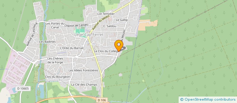 localisation de l'entreprise L' ATELIER DU BOIS à LEGE-CAP-FERRET