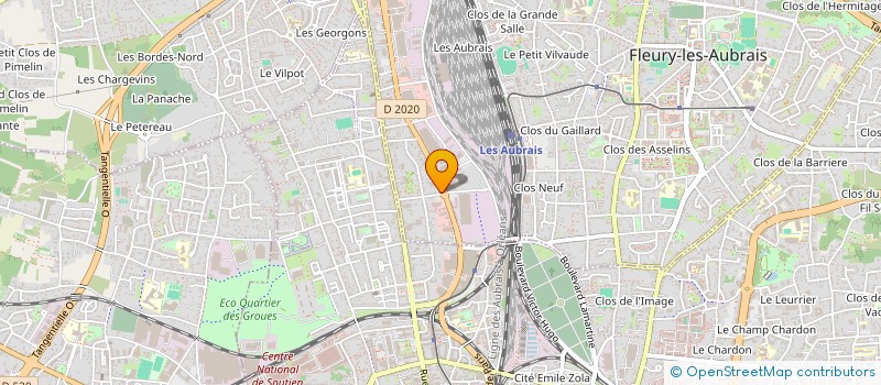 localisation de l'entreprise L'ATELIER DU BURGER 45 à FLEURY-LES-AUBRAIS