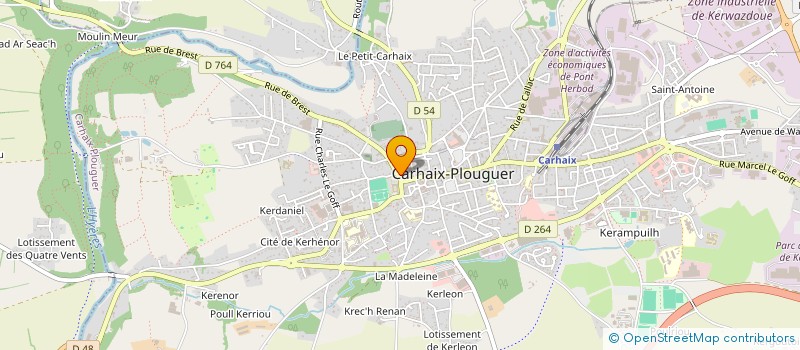 localisation de l'entreprise L ATELIER DU CARHAIX D ART à CARHAIX-PLOUGUER