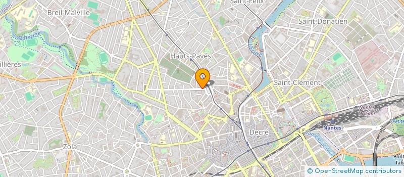 localisation de l'entreprise L'ATELIER DU CHAPEAU ROUGE à NANTES