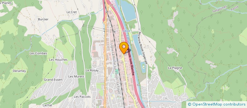localisation de l'entreprise L'ATELIER DU CHARPENTIER à SALLANCHES