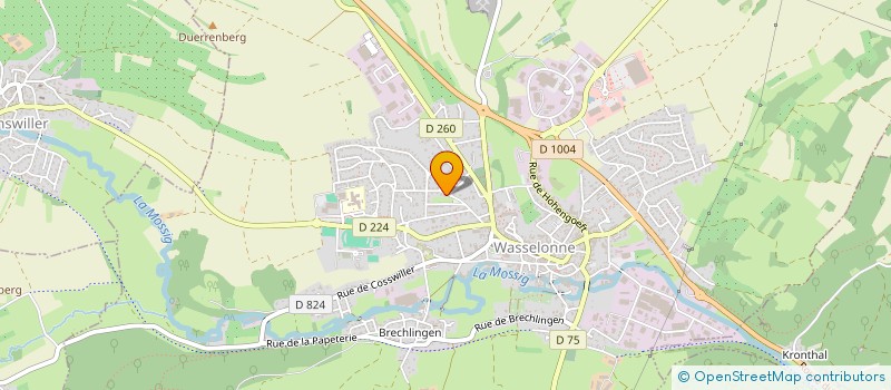 localisation de l'entreprise L'ATELIER DU CHAUFFAGE  WASSELONNE