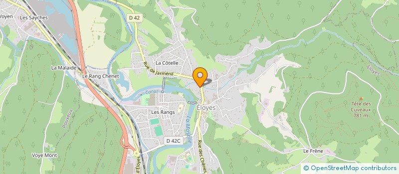 localisation de l'entreprise L'ATELIER DU CHAUFFAGISTE  ELOYES