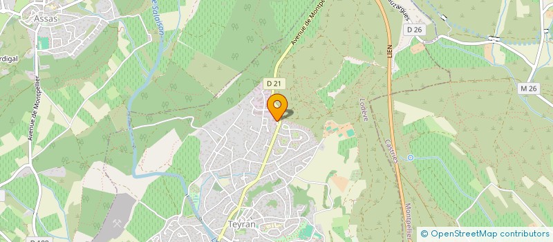 localisation de l'entreprise L'ATELIER DU CHENE  TEYRAN