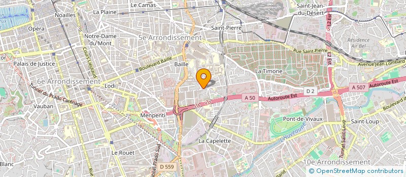 localisation de l'entreprise L'ATELIER DU CHEVEU à MARSEILLE