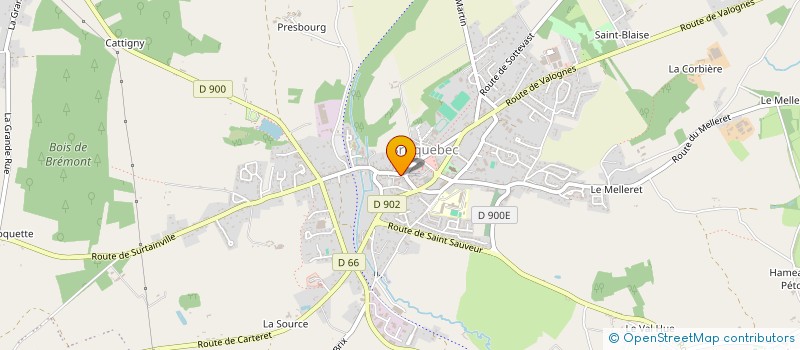 localisation de l'entreprise L'ATELIER DU CHEVEU  BRICQUEBEC-EN-COTENTIN