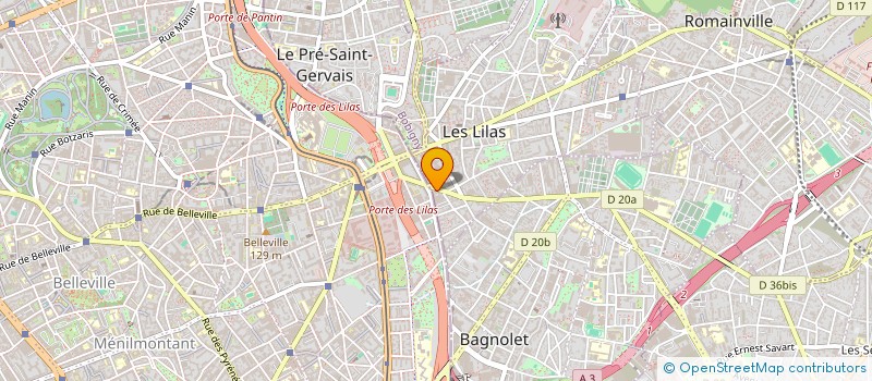 localisation de l'entreprise L'ATELIER DU CIL  LES LILAS
