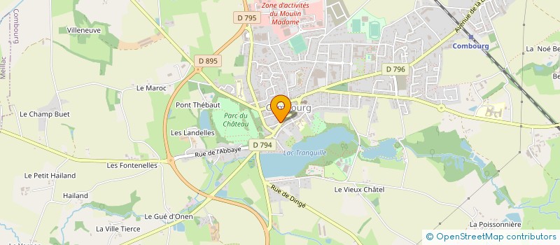 localisation de l'entreprise L'ATELIER DU CORDONNIER  COMBOURG