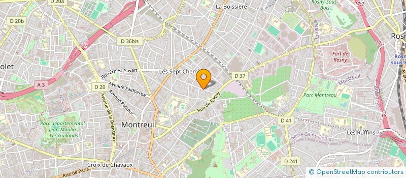 localisation de l'entreprise L'ATELIER DU CRABE à MONTREUIL