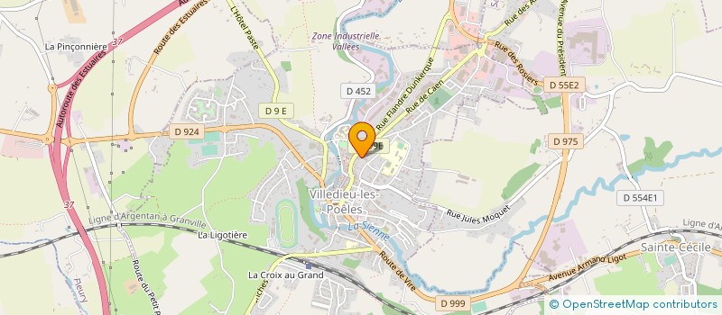 localisation de l'entreprise L'ATELIER DU CUIVRE  VILLEDIEU-LES-POELES-ROUFFIGNY